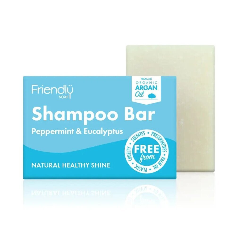 Friendly Soap Hair Shampoo Bar Peppermint and Eucalyptus